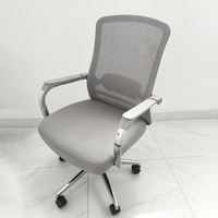 Chaise de bureau pivotante et réglable en hauteur avec dossier pour la maison et le bureau, idéale pour l'étude, les réunions et la direction