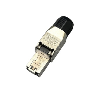 Factory Price CAT6A Toolless Ethernet <strong>Connector</strong> Gold Plated Plug Shielded Ethernet Tool Free Modular Plug STP <strong>RJ45</strong> Connectors - Product Image 1