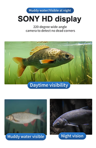 Caméra de pêche <span class=keywords><strong>sous</strong></span>-marine sans fil 1080P IP68 améliorée, écran LCD 4,3'', câble 30M, vision nocturne, visible en eau boueuse, détecteur de poissons, 5000mAh - Product Image 4