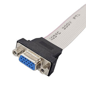Conector D-SUB Hembra de 15 Pines IDC de 16 Pines con Cable Plano de 28AWG, Conjunto de Cableado para Equipos de Automatización Industrial - Product Image 6