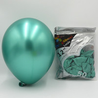 Fournitures pour Fête d'Anniversaire, Ballons en Latex Métalliques Chrome Dorés de 12 Pouces