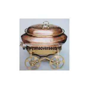 Ensemble de buffet d'équipement de restauration de fête plat de service chauffe-plats de luxe avec support en laiton - Product Image 3