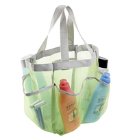 Sac de Douche Portable en Maille pour Essentiels de Dortoir Universitaire, Grande Trousse de Toilette de Voyage