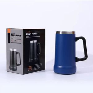 Mug à bière isotherme à double paroi en acier inoxydable Kecolove 24oz <span class=keywords><strong>avec</strong></span> poignée, personnalisable <span class=keywords><strong>avec</strong></span> logo, vente en gros - Product Image 3