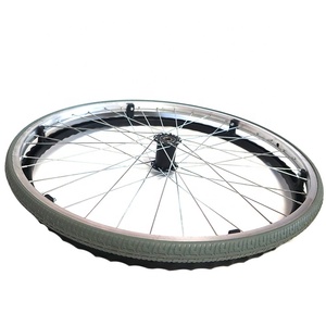 24X1 <span class=keywords><strong>3</strong></span>/8 Inch Rolstoel Pu Platte Vrije Wielen 14X1.375 Rolstoel Pu Geschuimd Bandenwiel Met Hoes - Product Image 3