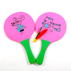 <span class=keywords><strong>Raquette</strong></span> de <span class=keywords><strong>badminton</strong></span> imprimée colorée de 25mm avec panneau Composite épaissi matériau PU Grip à long terme pour le sport - Product Image 4