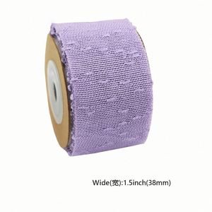 Nouvel arrivage : Ruban en maille suisse ajouré de 3,8 cm pour bordure de voile de mariée et de voile facial, 10 yards/rouleau - Product Image 3