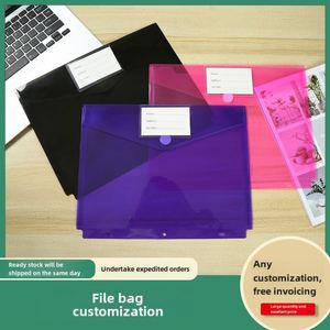 Wholesale A4 Transparent PP Plastic Document Bag Folder Holder for Student Test <b>Papers</b> <b>File</b> Filing Products - Product Image 2