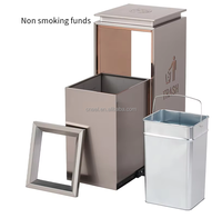 Vente en gros d'usine, poubelle d'intérieur sur pied en acier inoxydable, poubelle d'extérieur pour hôtel, portable, écologique