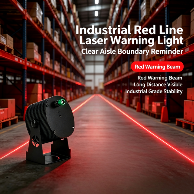 OEM Industrial Line Laser Warning Light Red Green Beam Warehouse Forklift Safety Aisle Boundary Laser Projector