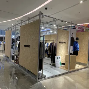 Quick assemble Pop Up Shop at shopping mall. Aluminum Frame with tension Fabric System