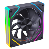 SNOWMAN Offre Spéciale 120mm Noir Fram Infinity Mirror 4pin PWM Module Daisy-Chain RGB Fans avec Contrôleur Étui de jeu adapté