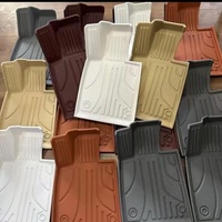 Tapis de voiture double couche en TPE, moquette douce, facile à nettoyer, entièrement enveloppant, pour l'intérieur des véhicules de luxe