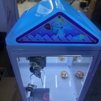 PPL PPL-03 Mini machine à griffes en métal, pousse-pièces, machine à jeux à monnayeur pour poupées avec accepteur de billets