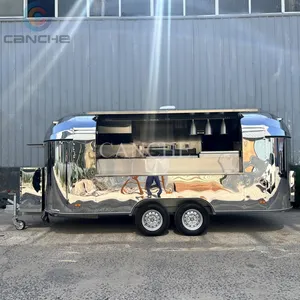 Remolque de Comida Móvil Eléctrico para Viajes Familiares, Tipo Camper, de Acero Inoxidable, Totalmente Equipado - Product Image 5