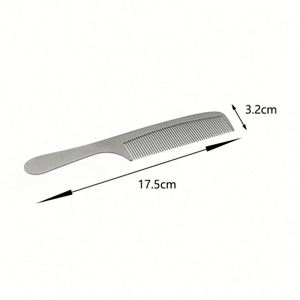 <b>Creative</b> <b>Gift</b> Fine Tooth Metal Hair Comb Braiding Rat Tail Comb With Custom LOGO - Product Image 2