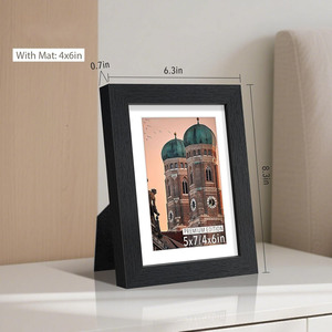 En stock, livraison rapide, décoration murale, cadre en bois MDF, 4x6, 5x7, 8x10, cadre photo en bois noir, blanc, chêne - Product Image 2
