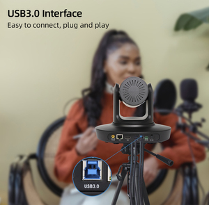 Streaming en direct LAN USB3.0 Port PTZ <span class=keywords><strong>Cam</strong></span>éra <span class=keywords><strong>Web</strong></span> <span class=keywords><strong>Cam</strong></span> Zoom 20X HDMI POE UHD 4K PTZ Webcam pour la diffusion en direct Église et éducation - Product Image 2