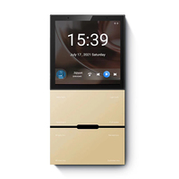 UEMON Panneau de contrôle intelligent pour la maison Android 8.1, écran IPS 4.0-4.9 pouces, amplificateur mural, passerelle ZigBee, commande vocale, musique de fond, WiFi