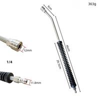 Lance d'extension pour nettoyeur haute pression avec adaptateur en acier inoxydable 1/4 "