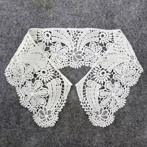 Crocheted Elegant <b>White</b> Milk Silk Water-Soluble Embroidery Women's Clothing Neck <b>Lace</b> - Product Image 3