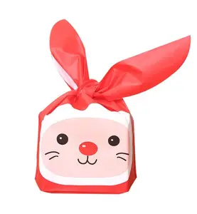 24*37Cm Thỏ Tai Bánh Quy Túi Kẹo Dễ Thương Túi Nướng Bao Bì Thực Phẩm Bánh Quy Snack Baking Cookie Mylar Bag