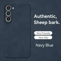 Étui de téléphone ultra fin en cuir fait main pour Samsung Galaxy S25 Edge S24 S23 S22 Ultra S21 Fan Edition S20 Plus