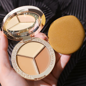 XUXU <span class=keywords><strong>Palette</strong></span> anti-cernes éclaircissante Golden Shield 3 couleurs OEM personnalisable directement en usine sans agglomération - Product Image 1