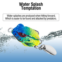 Leurre de pêche artificiel de haute qualité, simulation de grenouille 3D, 2,5 cm, 3g, pour la pêche en extérieur, leurre insecte grenouille
