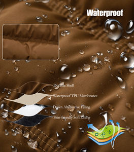 Gilet imbottito con cappuccio da uomo caldo inverno - Product Image 5