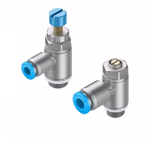 วาล์วควบคุมการไหลแบบทางเดียว Festos <span class=keywords><strong>GRLA</strong></span>-1/4-B 151172 รุ่นใหม่ ของแท้ สำหรับระบบลมอุตสาหกรรม ซีรีส์ <span class=keywords><strong>GRLA</strong></span> - Product Image 4