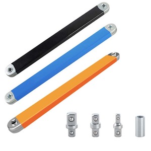 15 inç ofset uzatma anahtarı darbe cırcır anahtarı seti ile 1/<span class=keywords><strong>2</strong></span> "1/4" <span class=keywords><strong>3</strong></span>/8 "kare adaptörleri sürücü soket araba tamir için - Product Image 6
