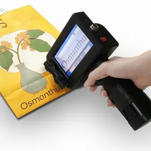 Tinta Mini portabel, Printer Inkjet tinggi 12.7mm tahan air kode batang QR tanggal kedaluwarsa