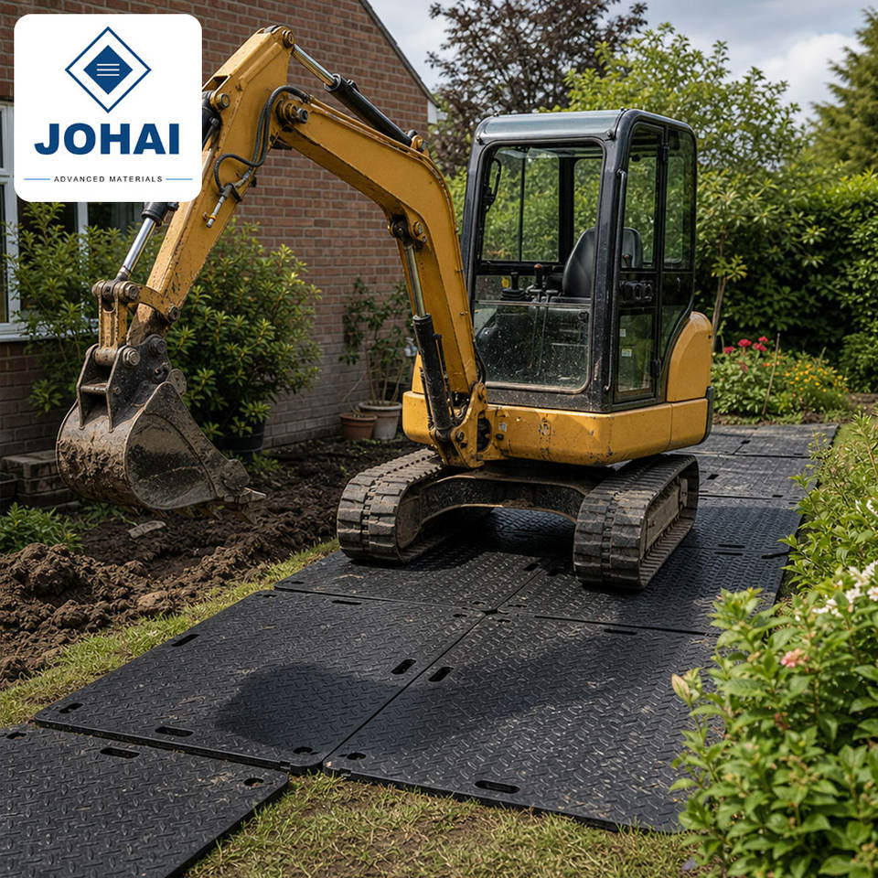 JOHAI Durable Roadway Track Mats Heavy Traffic Site Panels Portable ...
