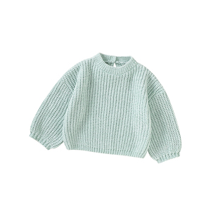 Mimixiong vente en gros de pulls en tricot épais de couleur unie douce faits à la main pour tout-petits bébé vêtements tricotés pull pour fille garçon Ropa <span class=keywords><strong>Bebe</strong></span> - Product Image 6