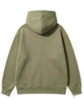 Sweat à capuche surdimensionné personnalisé en coton 100% imprimé DTG Kornit, avec emblème rétro et slogan, écologique, style streetwear vintage pour homme