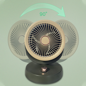 Circulateur d'air électrique portable de 8 pouces, alimenté par USB, ventilateur de table de bureau oscillant rechargeable pour la maison et le bureau - Product Image 2