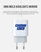 Cargador USB-C de Pared Mini para la UE, 100-250 V, 30 W, con Cable Tipo C para Smartphone, Laptop, iPhone, Apple, MacBook Pro