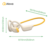 Casque sans fil à conduction aérienne ALOVA avec autonomie de 20 heures, écouteurs ouverts, étanches IPX5, écouteurs Bluetooth