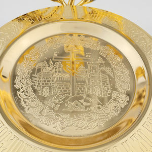 定制工厂教堂用品镀金高品质东正教天主教通宵守夜盘套装教堂夜表套装 - Product Image 6