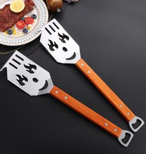Stainless Steel Outdoor Frying Shovel Leaking Shovel BBQ Grilling Tool Creative Kitchen Multi functional Grilling Shovel Beer Op - Product Image 5