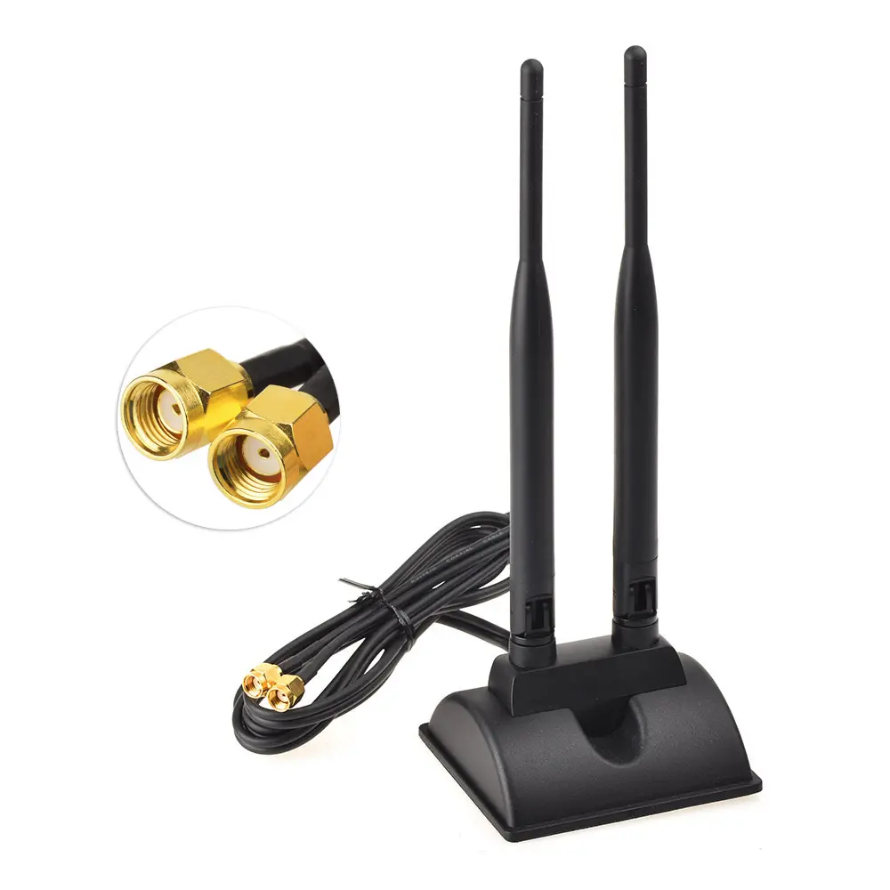 Antenne WiFi Superbat 2.4G/5.8G double bande 6dBi antenne amplificateur de Signal magnétique 3g 4g LTE antenne PCB