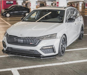 V RS phong cách sợi carbon BodyKit cho <span class=keywords><strong>Skoda</strong></span> <span class=keywords><strong>Octavia</strong></span> 2006-2012 MK cản trước Spoiler PP nhựa Splitter tự động phụ kiện nâng cấp - Product Image 3