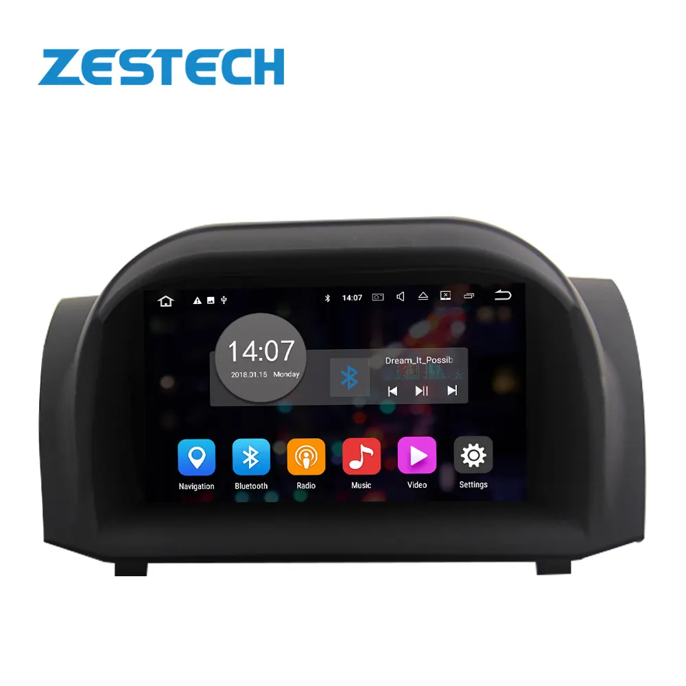 ZESTECH-reproductor multimedia estéreo para coche, dispositivo con Android 10, 9 pulgadas, 1 din, navegación GPS, para Ford Fiesta 2009, 2010, 2011, <span class=keywords><strong>2012</strong></span>, 2013, 2014