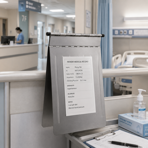 Degao A4 Stainless Steel Medical Record <b>Folder</b> Anti Drop Flip Design with Lifetime Warranty for Hospital Patient Chart Storage - Product Image 6