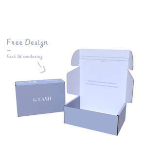 थोक कस्टम मुद्रित नालीदार कार्डबोर्ड शिपिंग बक्से डाक कागज मेलर के साथ डाक कागज मेलर - Product Image 1