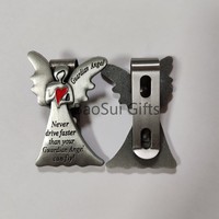 Badge religieux moderne en alliage de zinc avec clip de visière et impression sérigraphiée - Artisanat métallique religieux