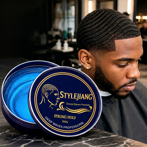 Cire coiffante 360 Wave OEM sous marque privée 150g, tenue moyenne, formule à base d'eau, emballage personnalisé, fabricant grossiste - Product Image 1