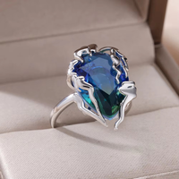 Nouvelle Bague Ajustable Plaqué Or 18K Style Vintage Luxe Léger pour Femme – Bijoux Tendance