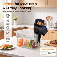 Conteneur Sous Vide en Plastique PC de Qualité Alimentaire 11L avec Couvercle Universel Découpé, Réservoir Transparent pour Bain-Marie, Résistant à la Chaleur pour la Famille